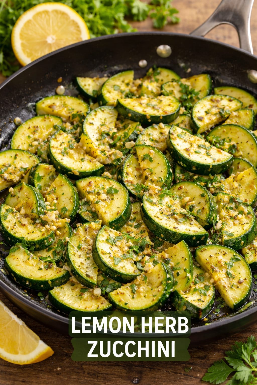 Lemon Herb Zucchini (Quick & Easy)