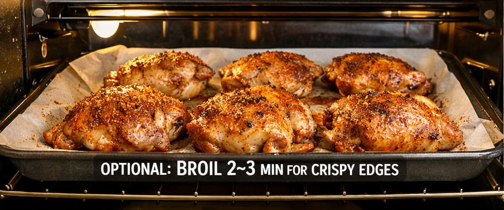Low-Carb Diabetic-Friendly Baked Chicken Thighs (No Added Sugar)