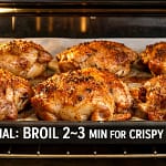 Baked chicken thighs