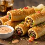 cheeseburger egg roll