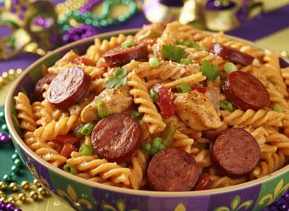 Mardi gras chicken