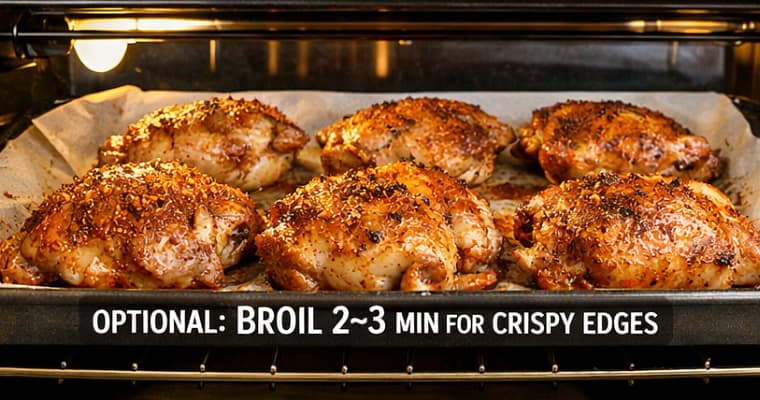 Low-Carb Diabetic-Friendly Baked Chicken Thighs (No Added Sugar)