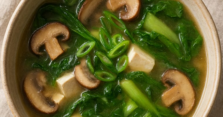 Easy Miso Soup with Tofu and Greens – Quick & Healthy Recipe