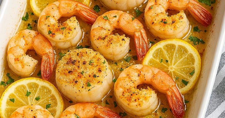 Healthy Oven-Baked Shrimp and Scallops – Low Carb and Delicious
